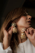 Load image into Gallery viewer, Krishi Jhumka Earrings